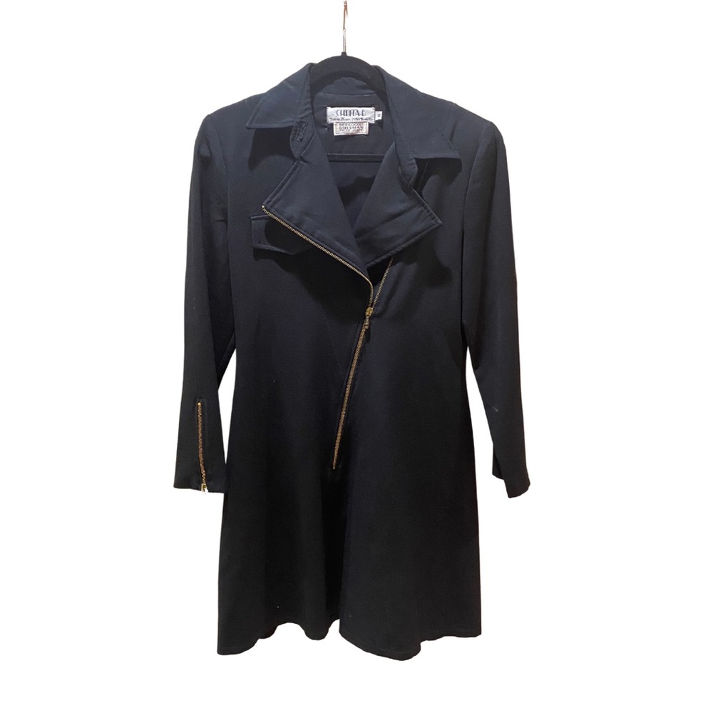 Vintage Chetta B for Bergdorf Goodman Black Suit Dress